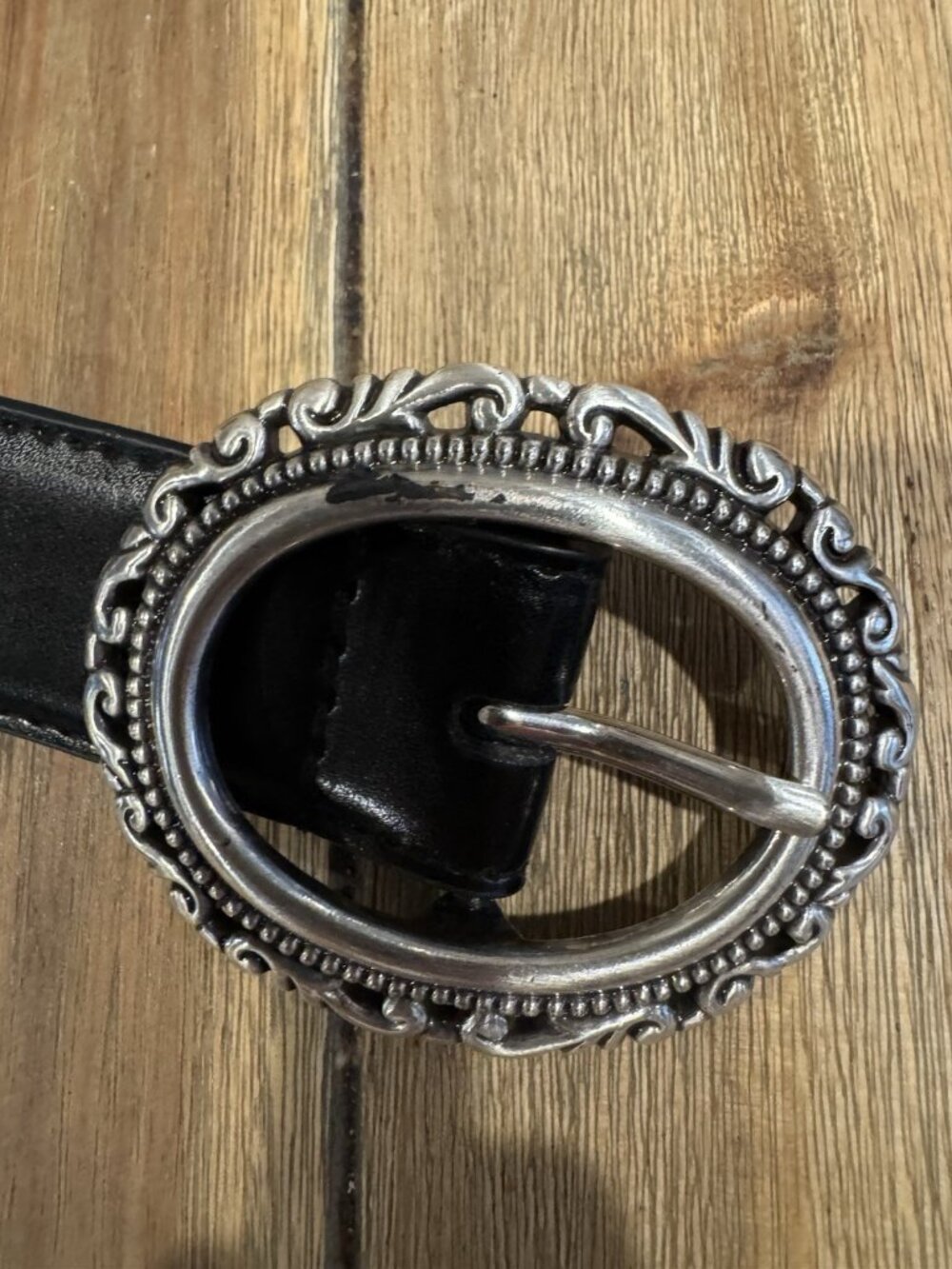LAKE SHORE DRIVE ACCESSORIES WOMEN'S BELT REVERSIBLE BLACK/BROWN XL EMBOSSED NEW - Picture 8 of 12